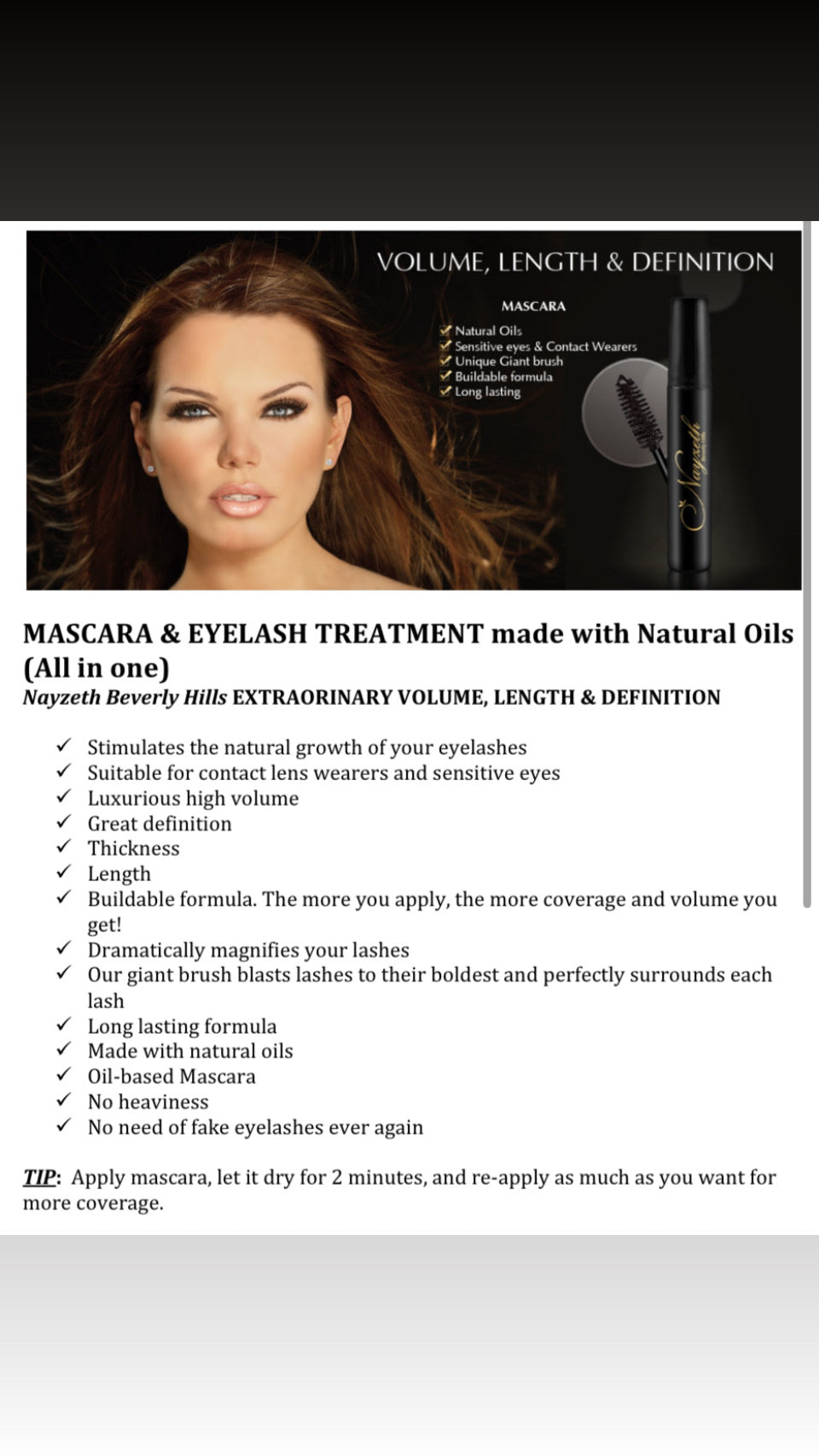 Mascara & Eyelash Treatment