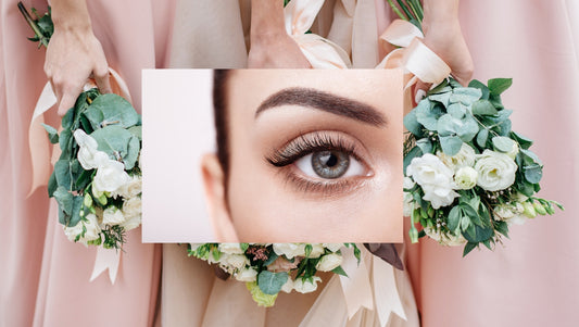 Bridal lash application for bridesmaids